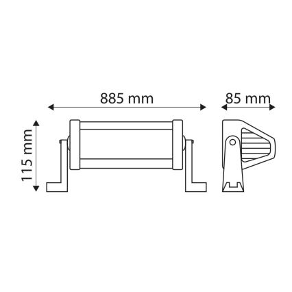 LED Arbetsbelysning Bil EPISTAR LED/180W/10-30V IP67 6000K