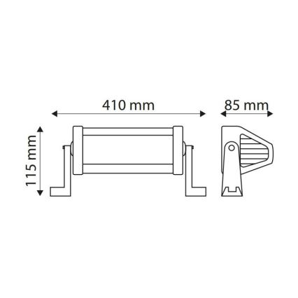 LED Arbetsbelysning Bil EPISTAR LED/72W/10-30V IP67 6000K