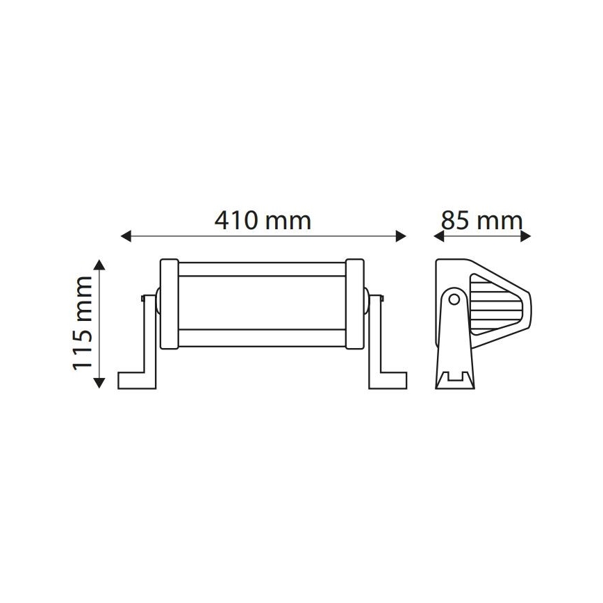 LED Arbetsbelysning Bil EPISTAR LED/72W/10-30V IP67 6000K