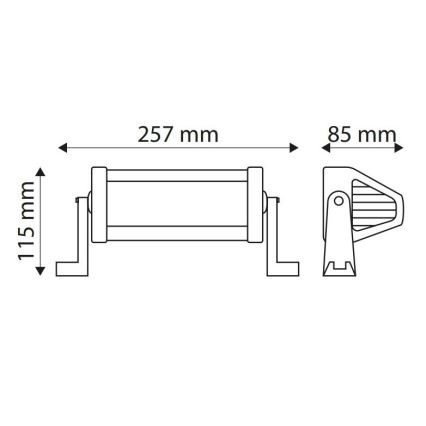 LED Arbetsbelysning EPISTAR LED/36W/10-30V IP67 6000K