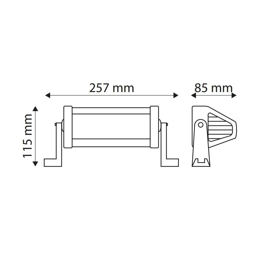 LED Arbetsbelysning EPISTAR LED/36W/10-30V IP67 6000K