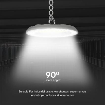 LED arbetsbelysning High Bay LED/100W/230V 3000/4000/6500K IP65 ø 23,5 cm
