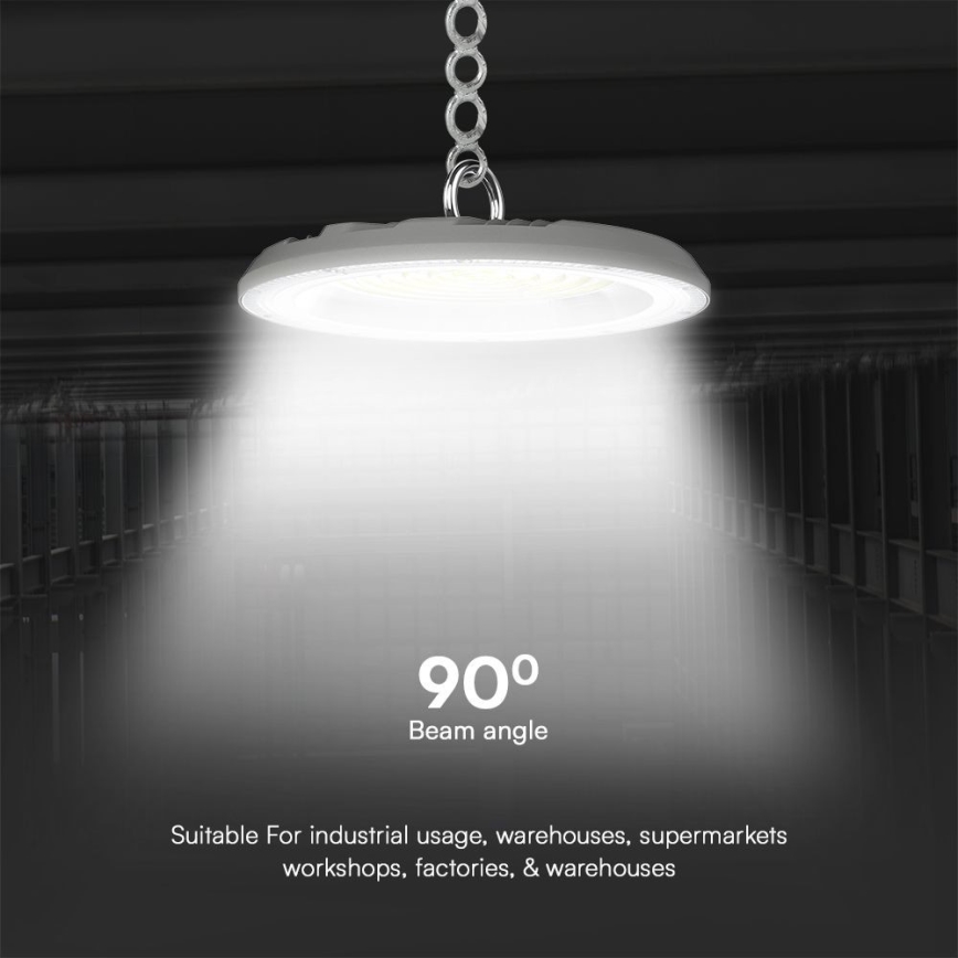 LED arbetsbelysning High Bay LED/100W/230V 3000/4000/6500K IP65 ø 23,5 cm