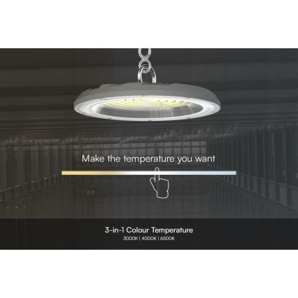 LED arbetsbelysning High Bay LED/100W/230V 3000/4000/6500K IP65 ø 23,5 cm