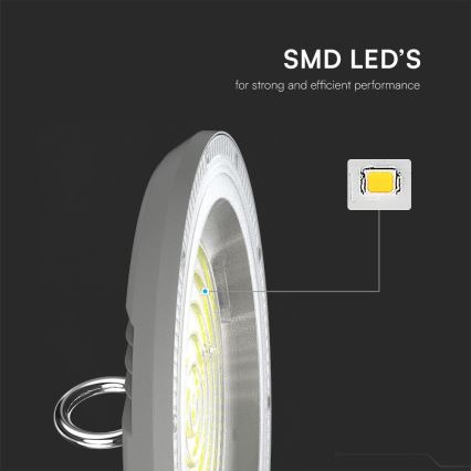LED arbetsbelysning High Bay LED/100W/230V 3000/4000/6500K IP65 ø 23,5 cm