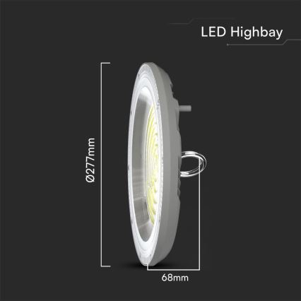 LED arbetsbelysning High Bay LED/150W/230V 3000/4000/6500K IP65 ø 27,7 cm