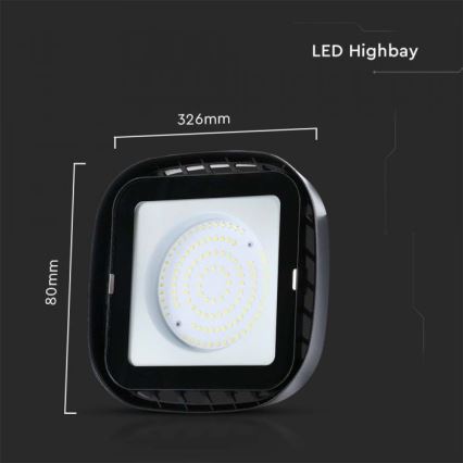 LED arbetsbelysning High Bay LED/200W/230V 6500K IP65