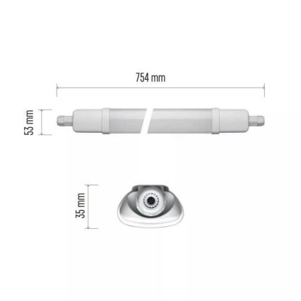 LED arbetsbelysning LED/18W/230V IP65 4000K