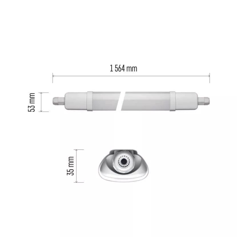 LED arbetsbelysning LED/45W/230V IP65 4000K 156,4 cm