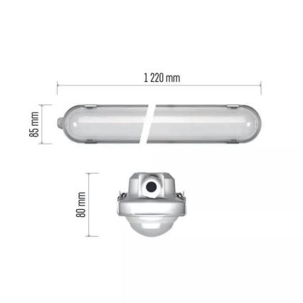 LED arbetsbelysning med nödmodul EMERGENCY LED/40W/230V 4000K 122 cm IP66