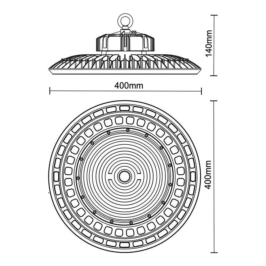LED arbetsbelysning UFO HIGHBAY LED/200W/230V 5000K IP65