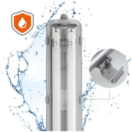 LED arbetsrörsljus  T8 2xG13/18W/230V 4000K IP65