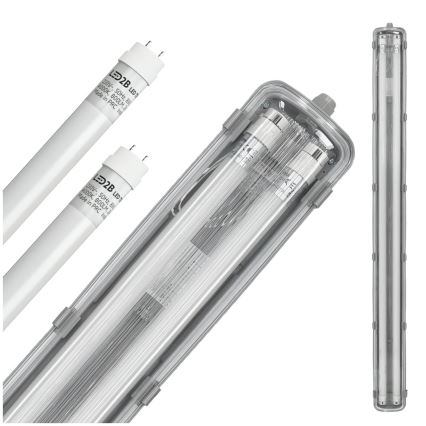 LED arbetsrörsljus  T8 2xG13/18W/230V 4000K IP65