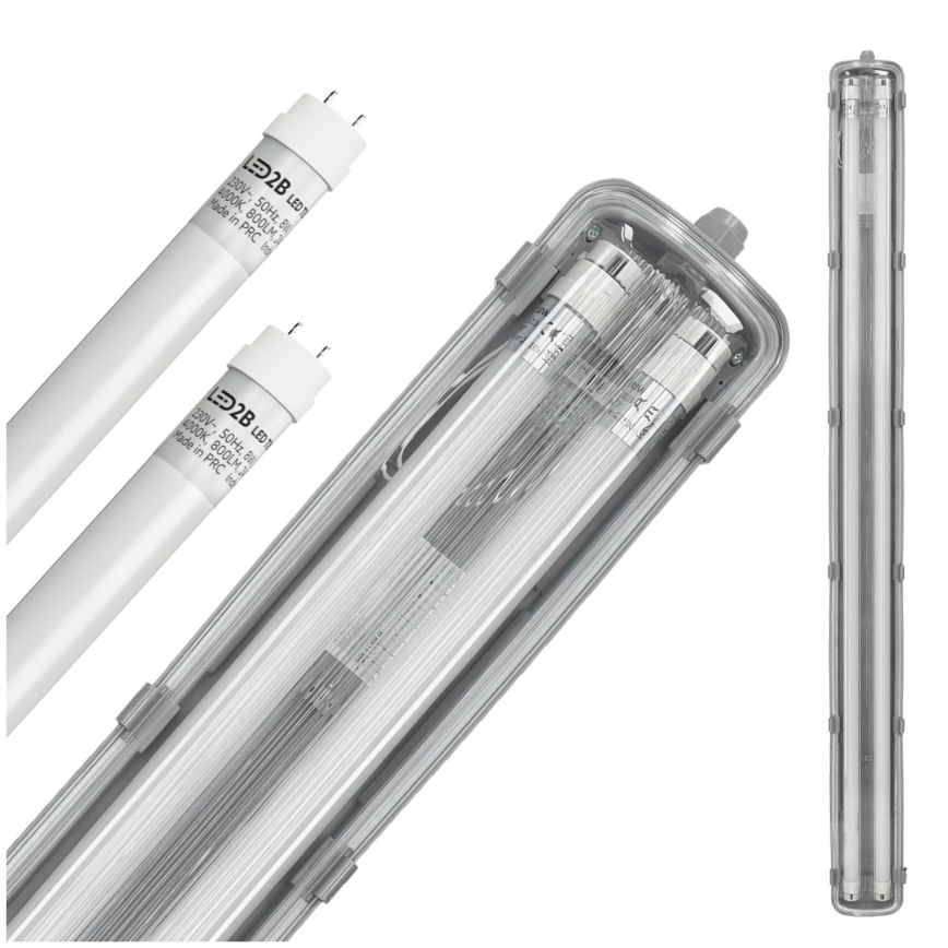 LED arbetsrörsljus  T8 2xG13/18W/230V 4000K IP65