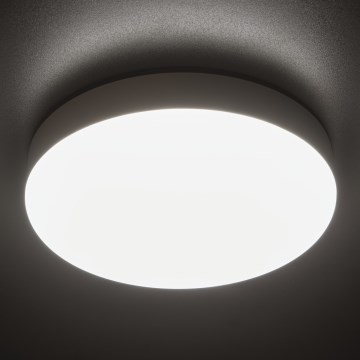 LED arbetsvägglampa med rörelsedetektor IPER LED/26W/230V IK10 IP65 rund vit
