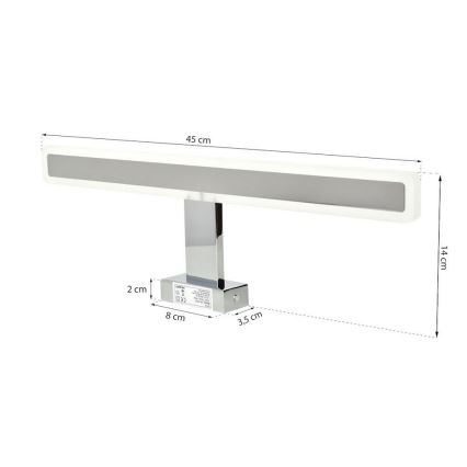 LED Badrum spegelbelysning RAIN LED/10W/230V IP44