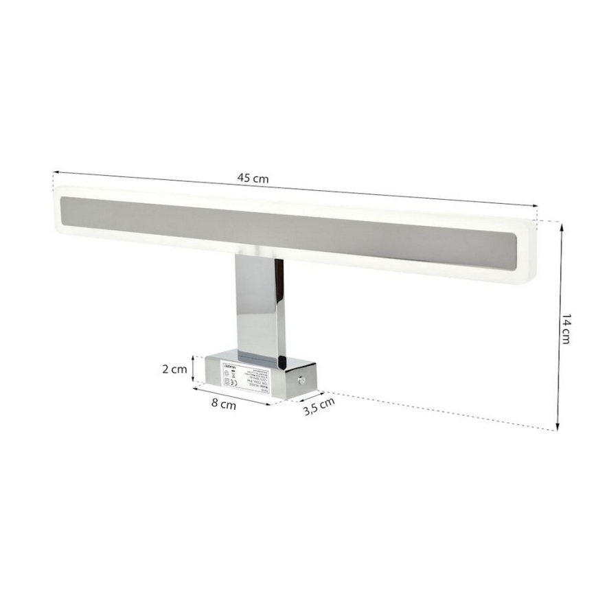 LED Badrum spegelbelysning RAIN LED/10W/230V IP44