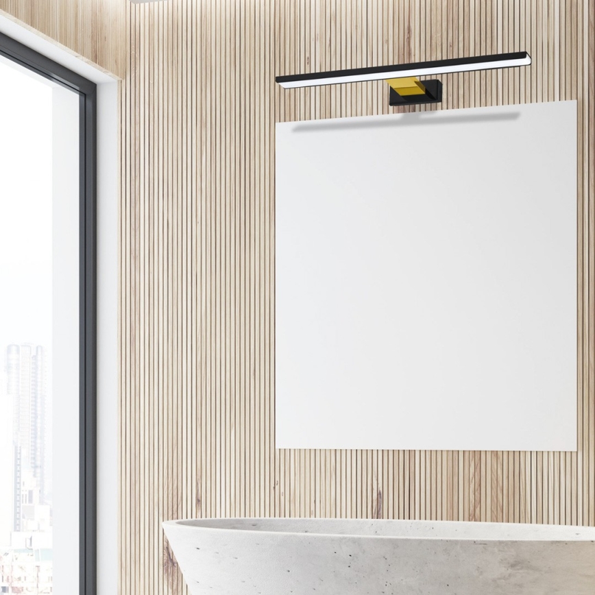 LED badrum spegelbelysning  SHINE LED/13,8W/230V IP44 svart /gold
