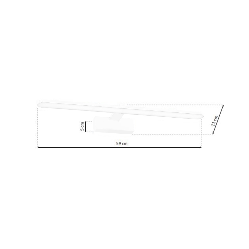 LED Badrum spegelbelysning SPLASH LED/12W/230V IP44