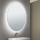 LED Badrum uppvärmd vägg spegel med en bakgrundsbelyst FOCUS LED/25W/230V 3000/4200/6000K diameter 60 cm IP44