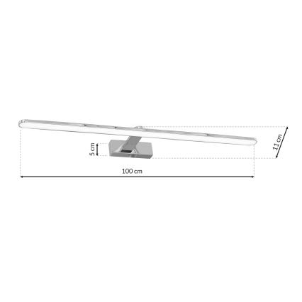 LED Badrum Väggbelysning SPLASH 1×LED/21W/230V