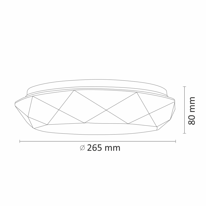 LED Badrumsbelysning tak GALAXY LED/12W/230V