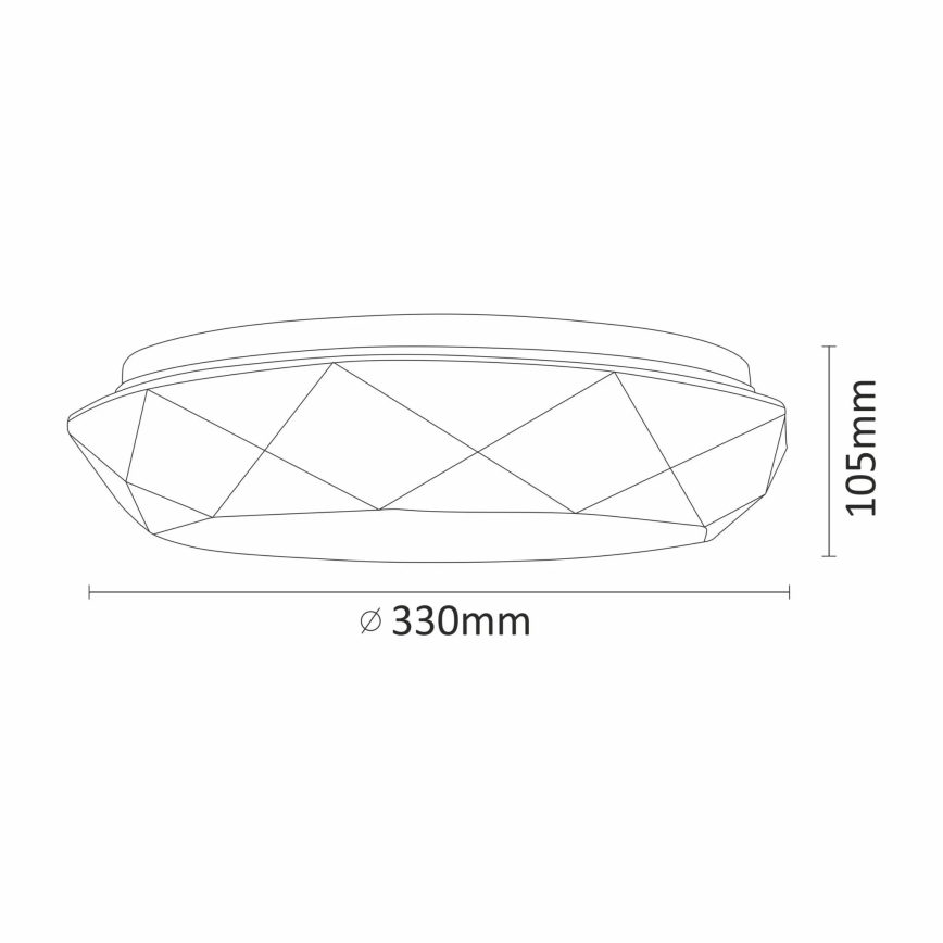 LED Badrumsbelysning tak GALAXY LED/17W/230V