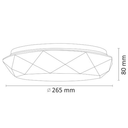 LED Badrumsbelysning tak SELINA LED/12W/230V