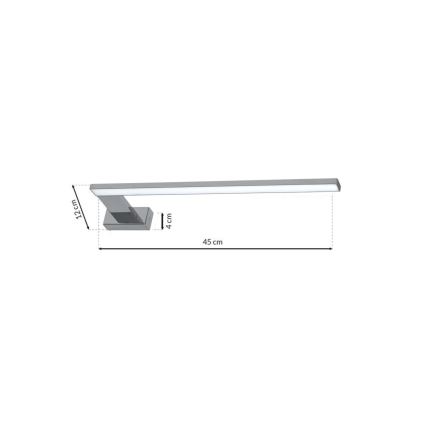 LED Badrumsbelysning vägg SHINE 1xLED/11W/230V IP44