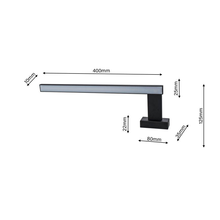 LED Badrumsbelysning vägg SHINE 1xLED/11W/230V IP44