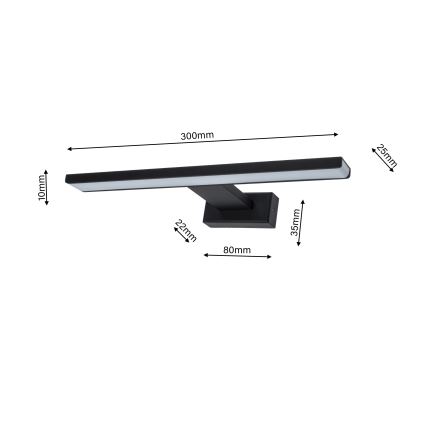 LED Badrumsbelysning vägg SHINE 1xLED/7W/230V IP44