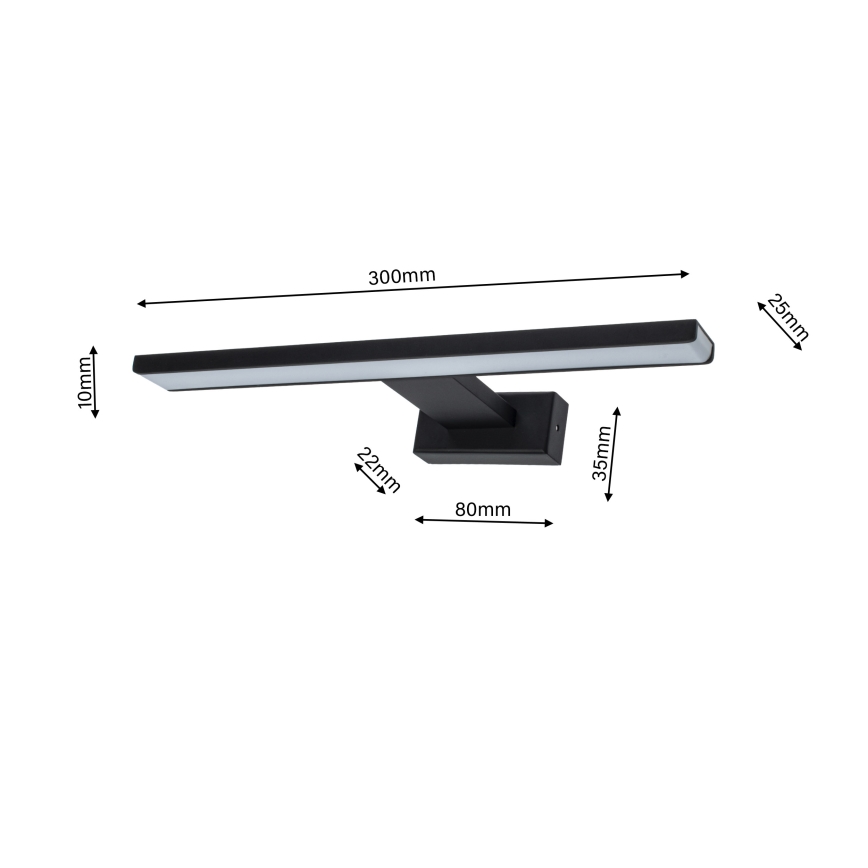 LED Badrumsbelysning vägg SHINE 1xLED/7W/230V IP44