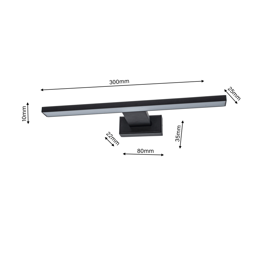 LED Badrumsbelysning vägg SHINE 1xLED/7W/230V IP44