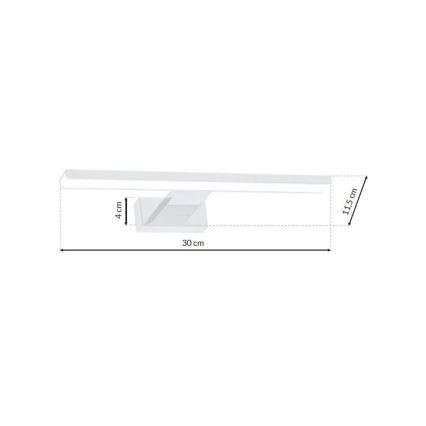 LED Badrumsbelysning vägg SHINE 1xLED/7W/230V IP44