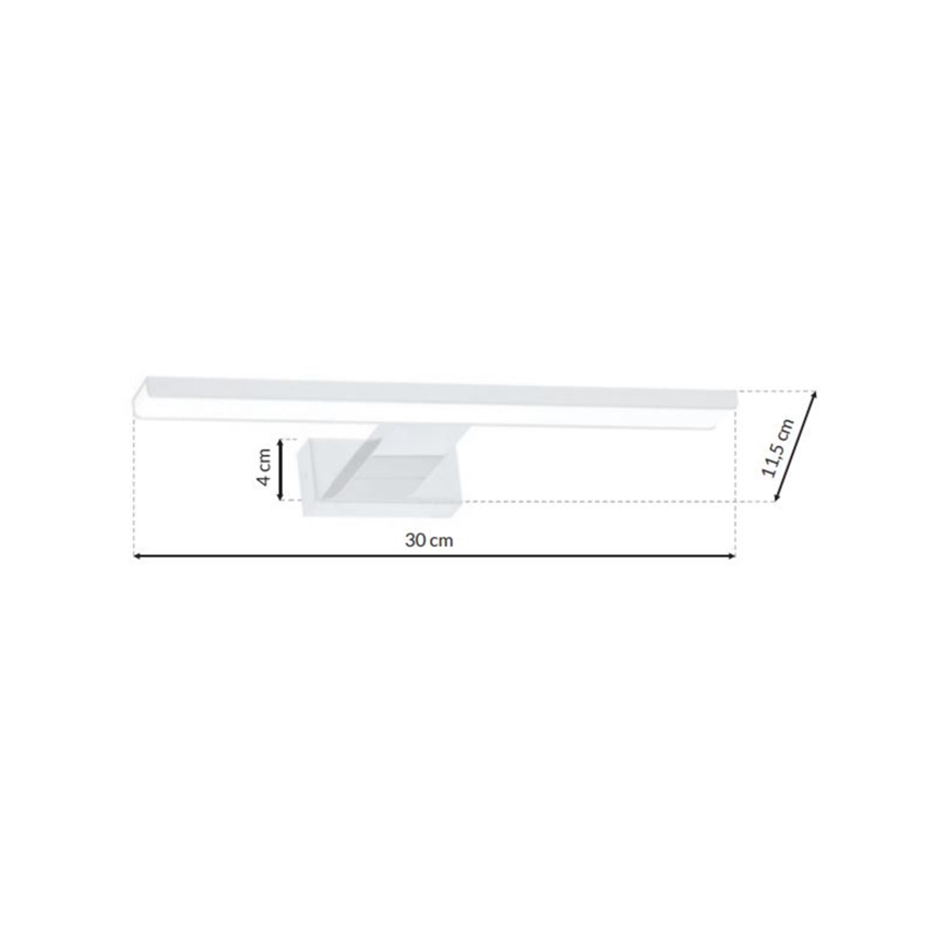 LED Badrumsbelysning vägg SHINE 1xLED/7W/230V IP44