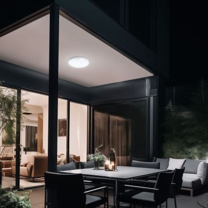 LED Vägglampa för badrum med rörelsedetektor NYMPHEA PROXI LED/18W/230V IP54 3000K