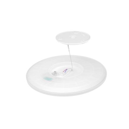LED Badrumsljus med rörelsessensor och skymningssensor NIVERA LED/18W/230V IP54 3000/4000/6000K diameter 30 cm vit + fjärrkontroll