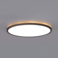 LED Badrumsljus med rörelsessensor och skymningssensor NIVERA LED/18W/230V IP54 3000/4000/6000K diameter 30 cm svart + fjärrkontroll