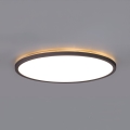 LED Badrumsljus med rörelsessensor och skymningssensor NIVERA LED/24W/230V IP54 3000/4000/6000K diameter 30 cm svart + fjärrkontroll