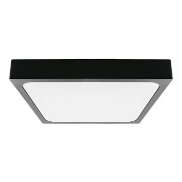 LED Badrumsplafond LED/30W/230V 6500K IP44 42x42 cm svart
