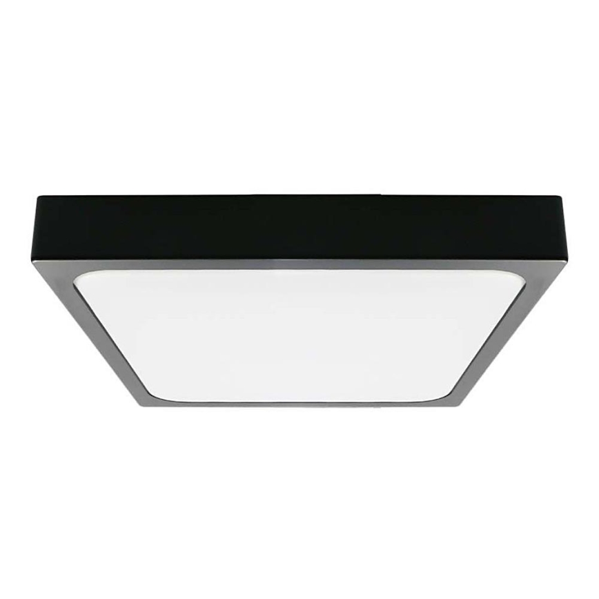 LED Badrumsplafond LED/30W/230V 6500K IP44 42x42 cm svart