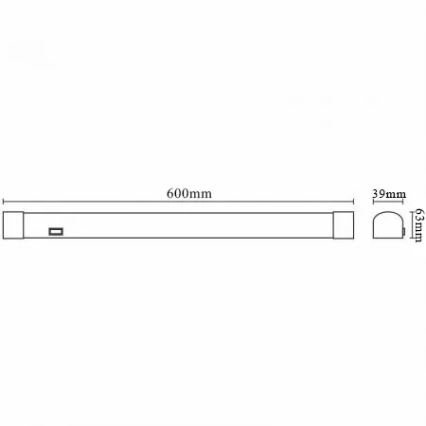 LED Badrumsspegelbelysning LED/15W/230V 4000K IP44