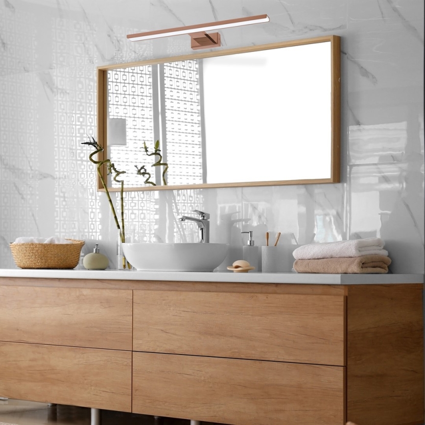 LED-badrumsspegelbelysning SHINE LED/13,8W/230V 60 cm IP44 roséguld