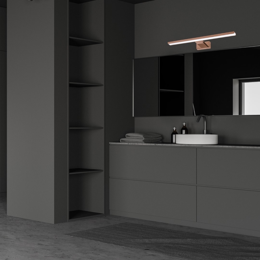 LED-badrumsspegelbelysning SHINE LED/13,8W/230V 60 cm IP44 roséguld