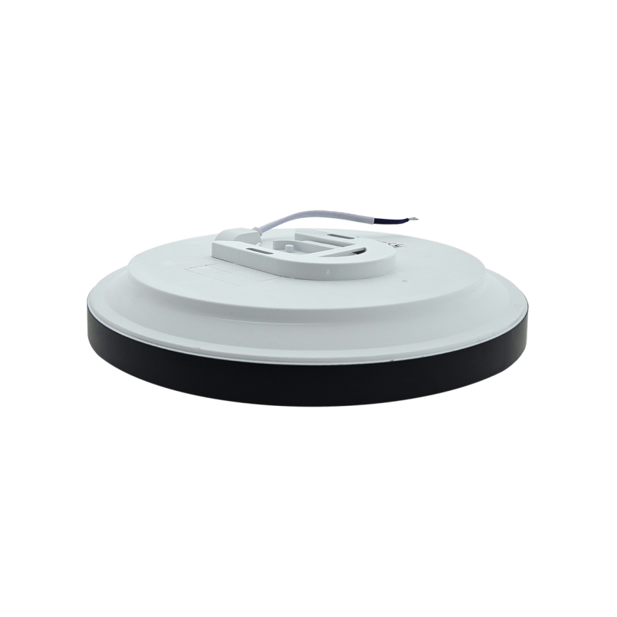 LED-badrumstaklampa FLUME LED/10W/230V Ø22,5 cm IP44 svart