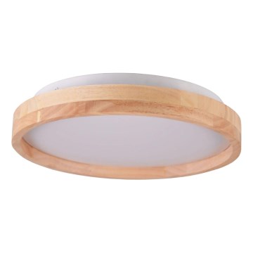 LED badrumstaklampa i trä LED/12W/230V pr. 27 cm IP44 ek