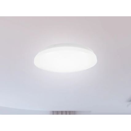 LED badrumstaklampa OPAL LED/12W/230V Ø 24,5 cm IP44 vit