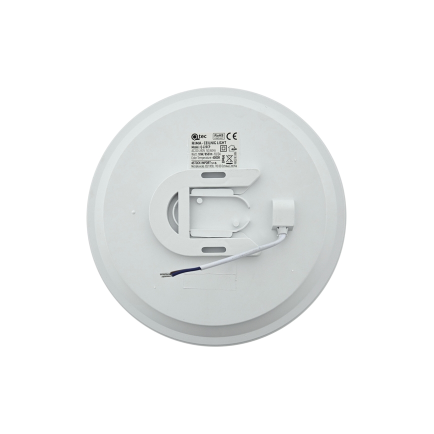 LED badrumstaklampa RIMA LED/10W/230V Ø22,5 cm IP44 vit