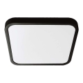 LED Badrumstaklampa SAMSUNG CHIP LED/18W/230V IP44 4000K 25x25 cm svart