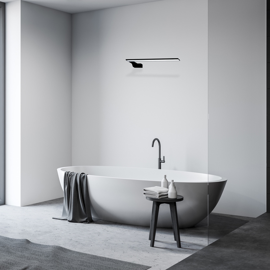 LED badrumsvägglampa SHINE 11W/230V 45 cm IP44 svart